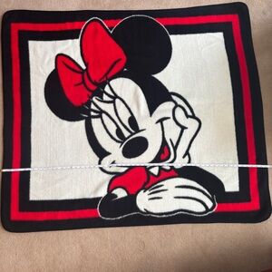 Vintage Disney Biederlack Minnie Mouse Blanket 49”X57”